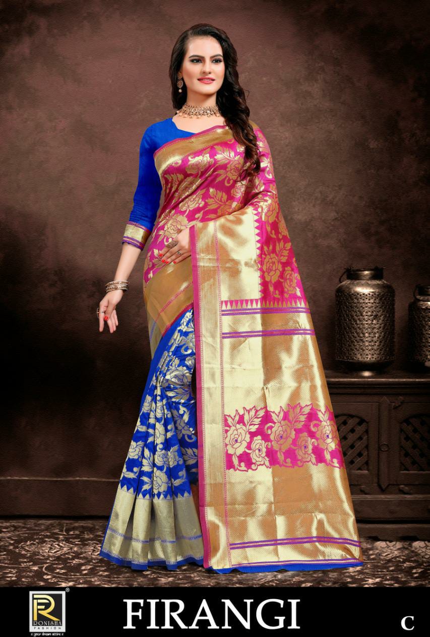 Firangi By Ranjna Saree Lichi Silk Saree At Affordable Price In Surat