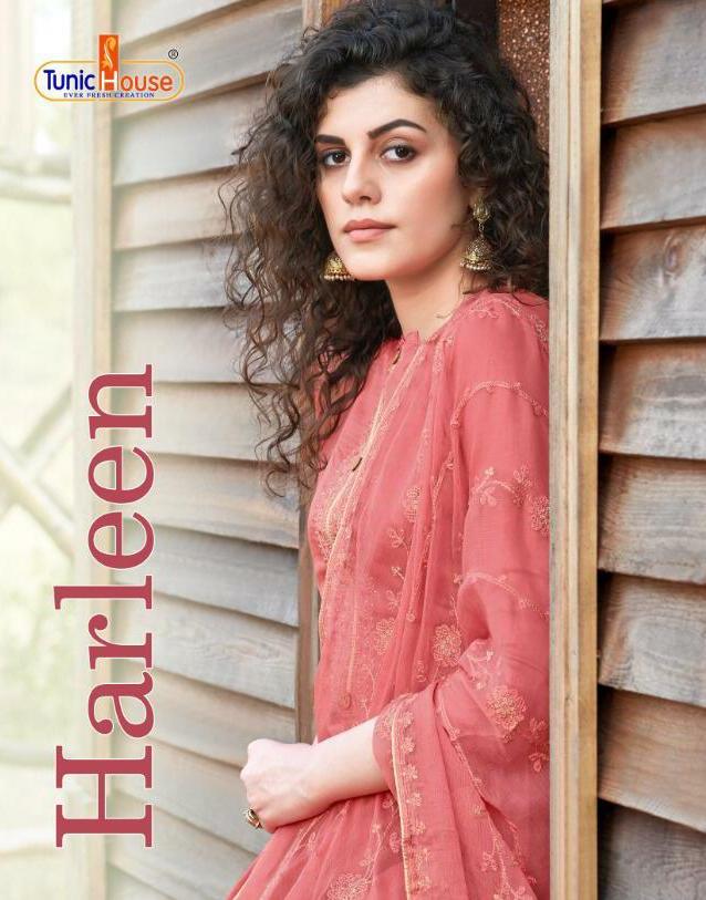 Harleen By Tunic House Tussar Silk With Attractive Embroidery Classy Look Salwar Suits