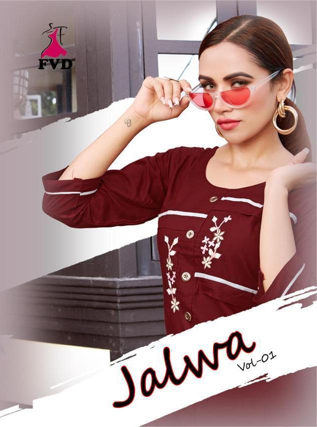 Jalwa By Fashion Valley Rayon Top With Plazzo Collection