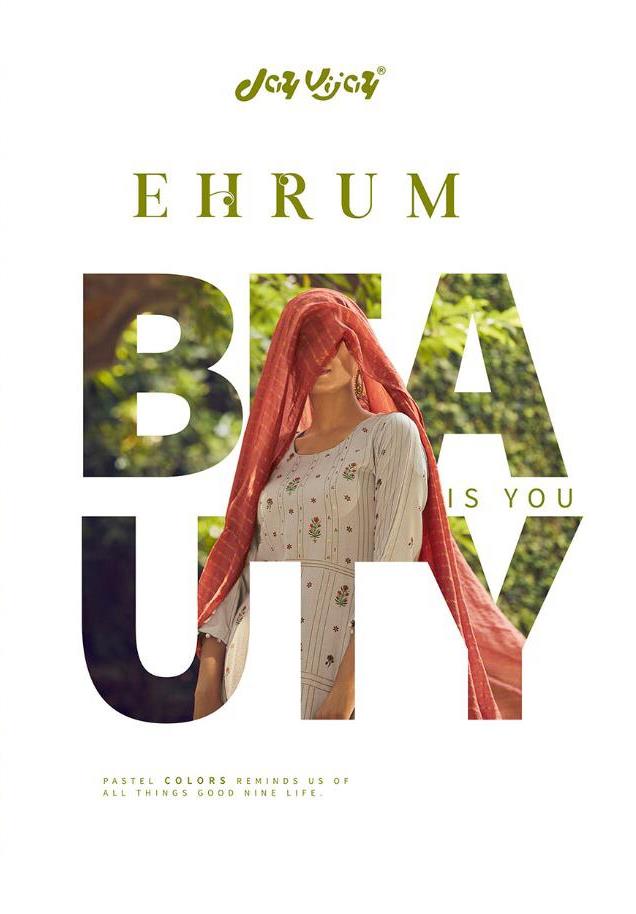 Jay Vijay Ehrum Pashmina Digital Print 5581-5590 Series Salwar Suits Seller