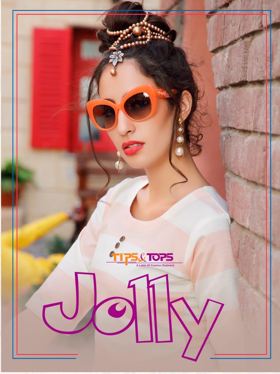 Jolly By Tips And Tops Rayon Weaving Casual Party Wear Kurti Exporter