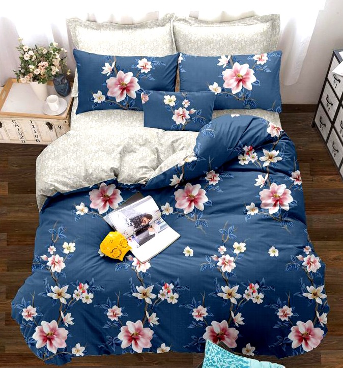 K4u Present Florance Soft Cotton King Size Bedsheet With Pillow Cover And Comforter