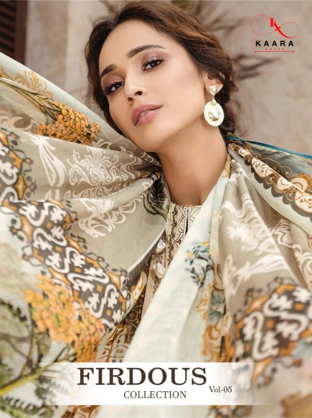 Kaara Firdous Lawn Collection Vol 5 Cotton Pakistani Dress Wholesaler