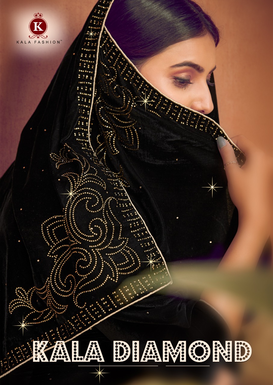 Kala Fashion Presents Kala Diamond Velvet Pashmina Exclusive Suits Winter Seasons Special