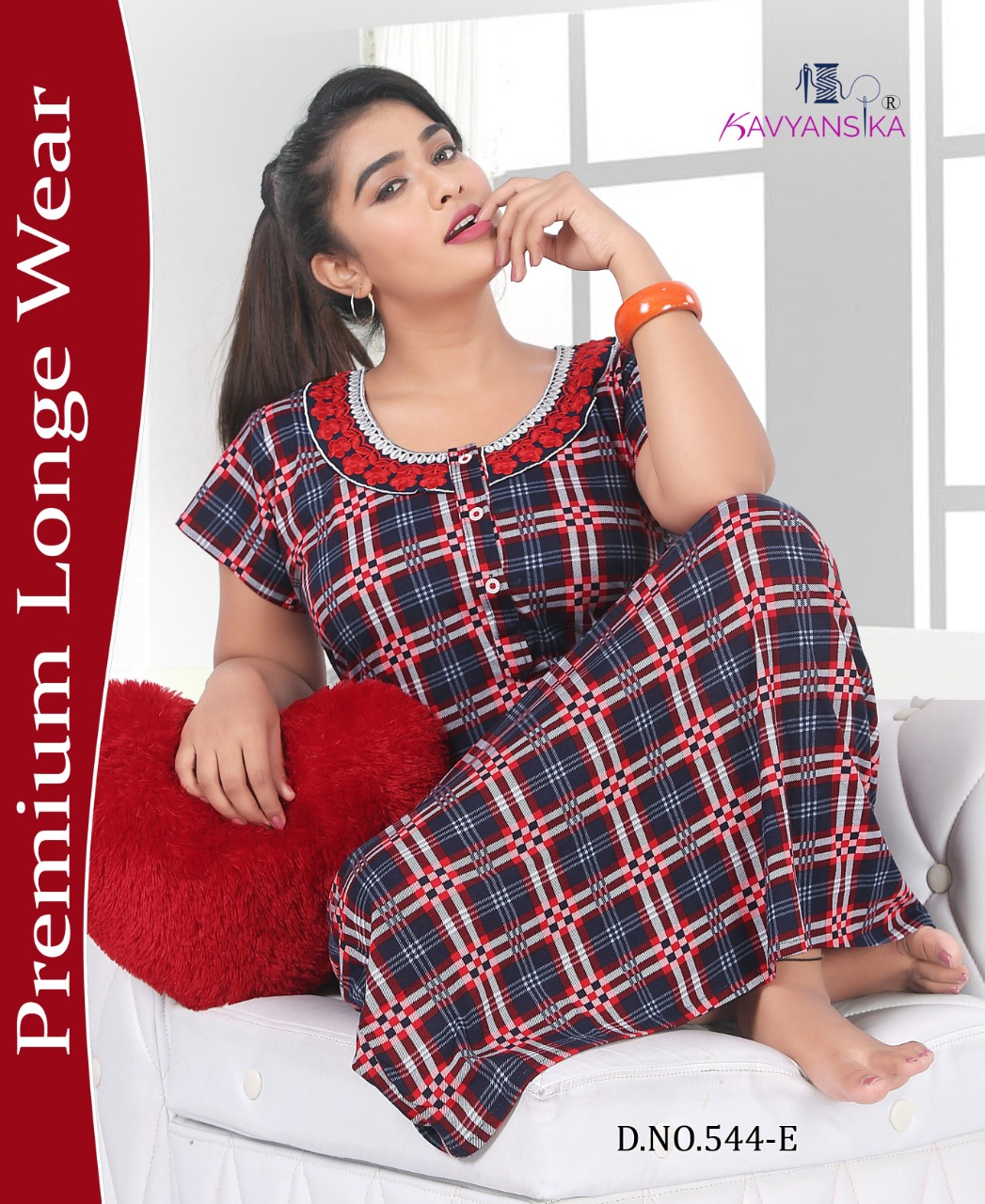 Kavyansika Grand Nighty Vol 544 Hosiery Cotton Nighty Collection