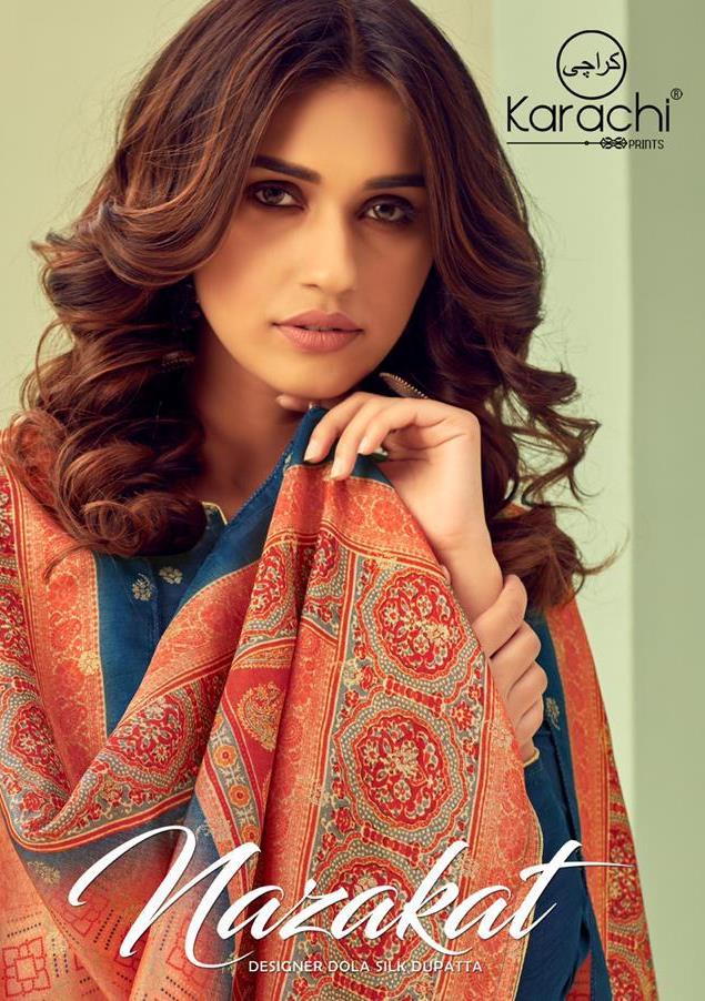 Kesar Karachi Presents Nazakat Viscose Dola Jacquard Classy Look Salwar Kameez In Surat