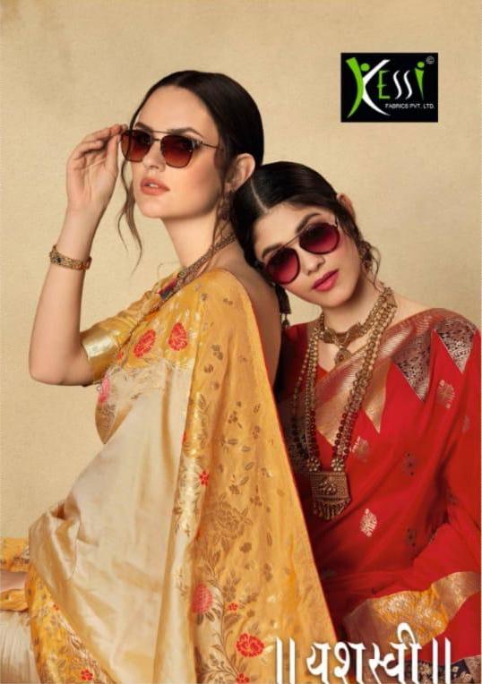 Kessi Present Yashasvi Silk Jacquard Traditional Wear Looking Stunning Saree