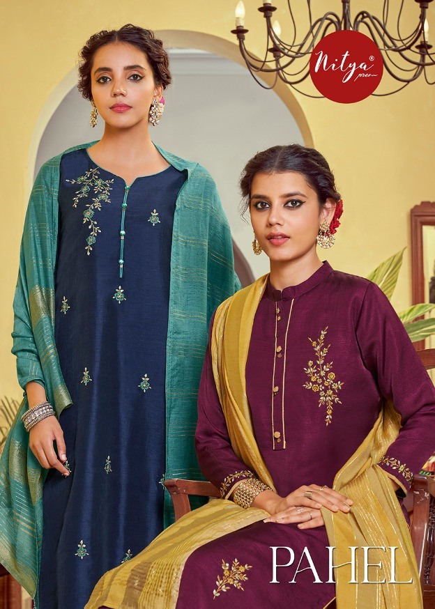 Lt Nitya Launch Pahel Classy Look Silk Base Designer Festival Wear Readymade Salwar Suits Supplier