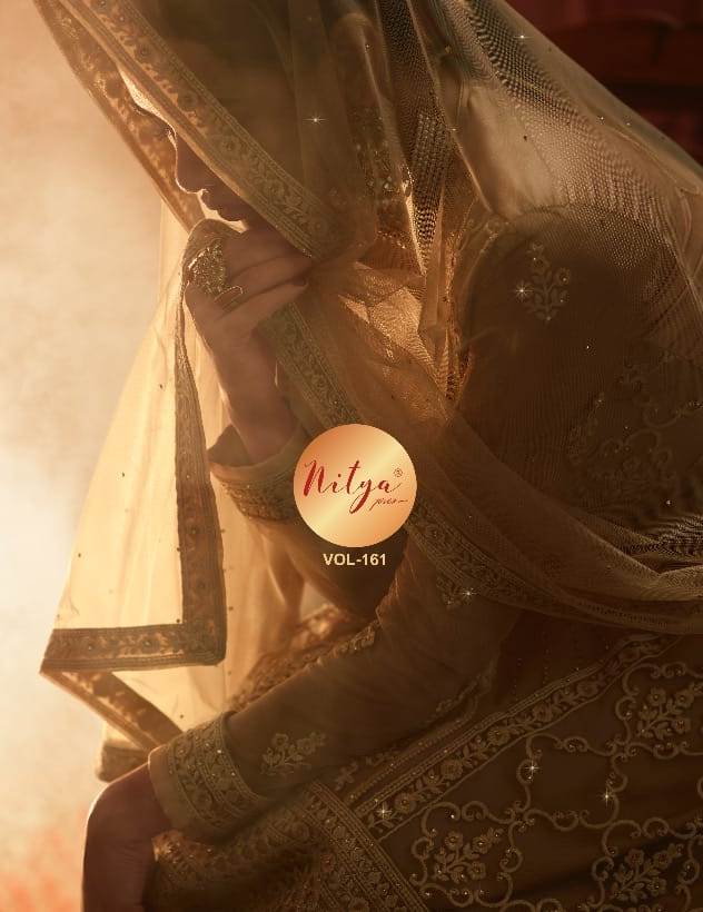 Lt Nitya Vol 161 Georgette Net 6101-6109 Series Bridal And Party Wear Designer Suits Collections