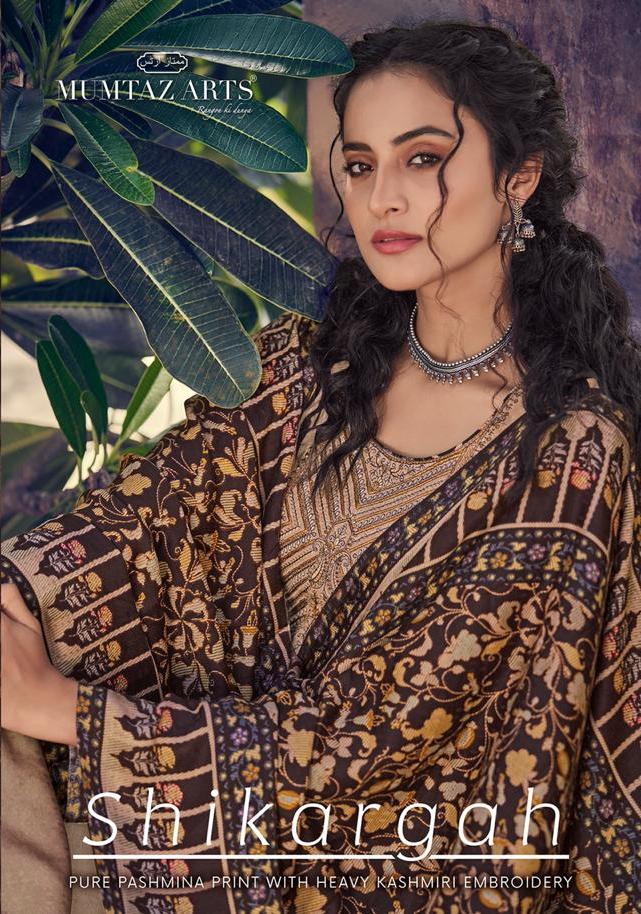 Mumtaz Arts Shikargah Pashmina Karachi Suits Collection