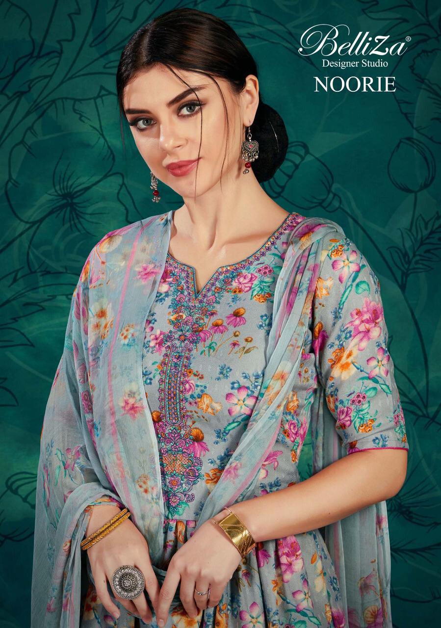 Noorie By Belliza Pure Pashmina Kashmiri Embroidery Work Suits