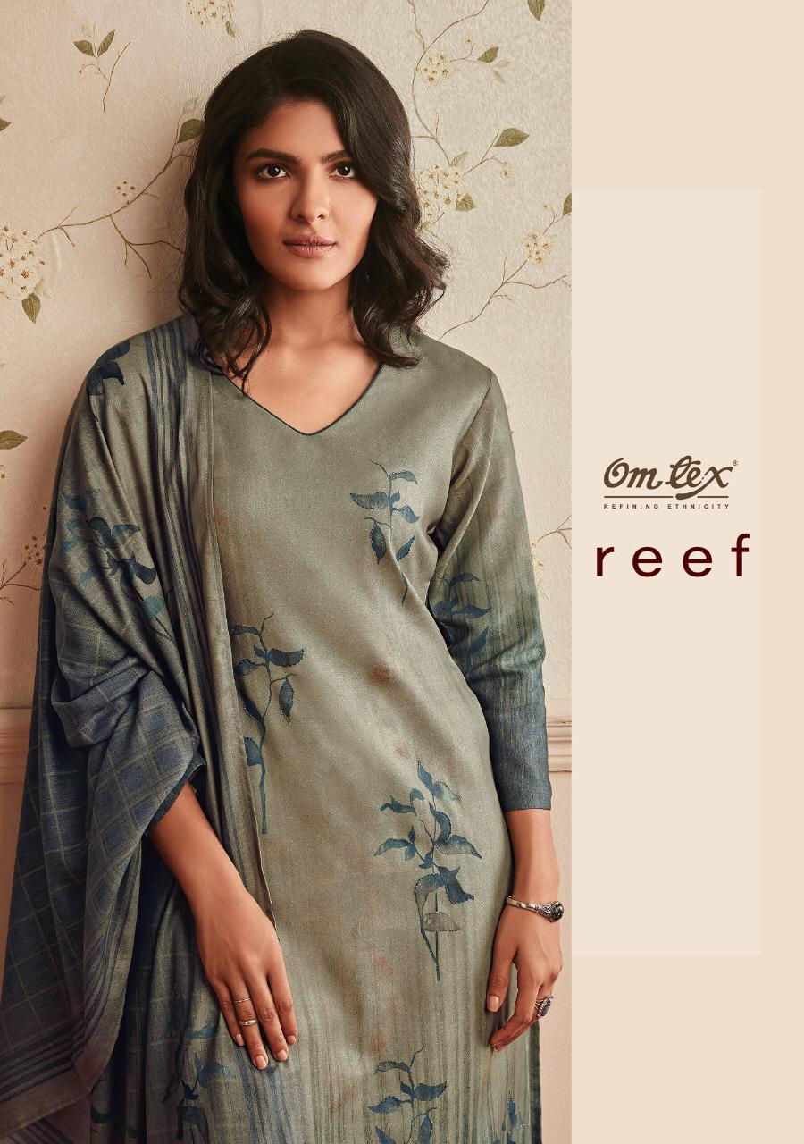 Omtex Reef Pashmina Digital Print With Handwork Salwar Kameez Supplier