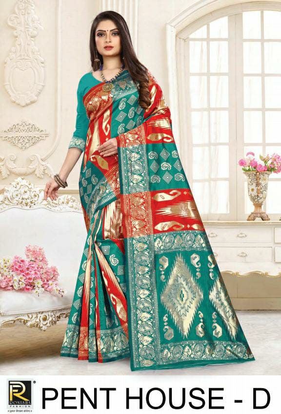 Pent House By Ranjna Saree Lichi Silk Casual Wear Saree At Lowest Price In India