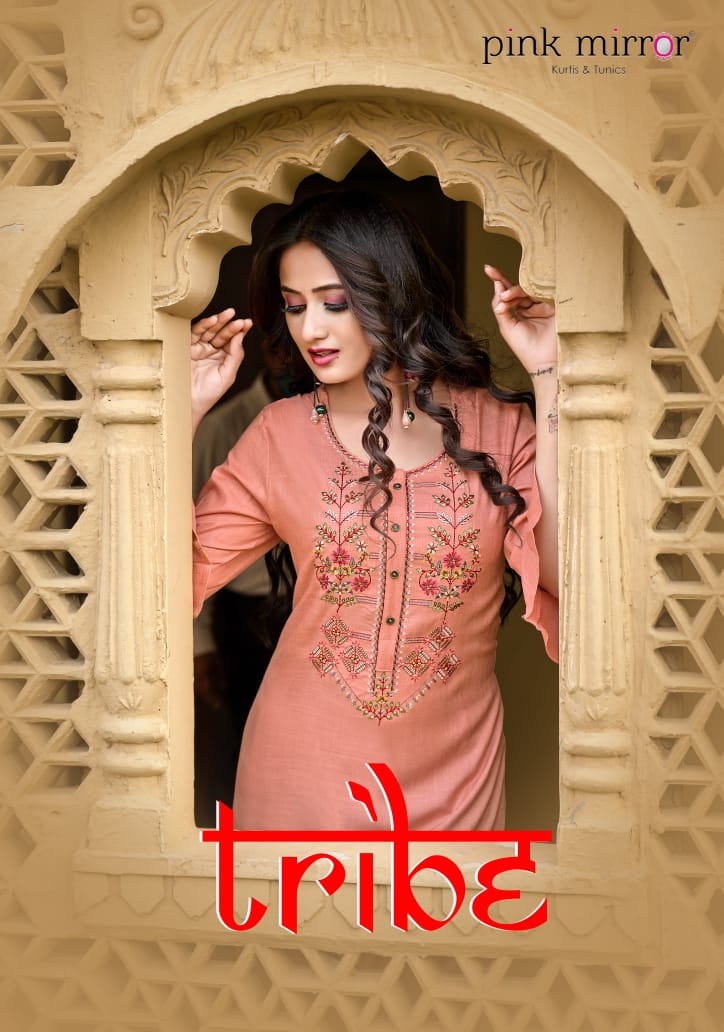 Pink Mirror Launch Tribe Viscose Kurti With Pant Collection