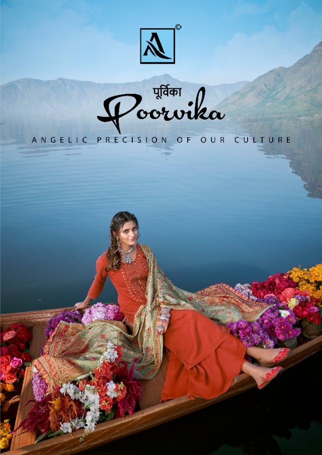 Poorvika By Alok Wool Pashmina Kashmiri Embroidery Winter Suits