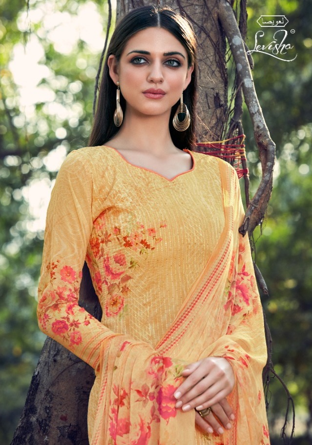 Qiyara By Levisha Georgette Sequence Work Suits Wholesaler