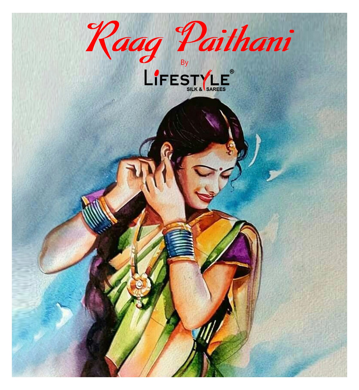 Raag Paithani By Lifestyle Lichi Rich Pallu Top Dyed Saree Collection