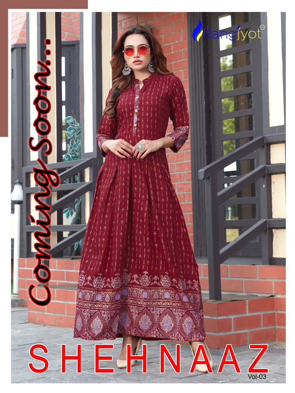 Rangjyot Shehnaaz Vol 3 Rayon Long Gown Wholesaler Exporter