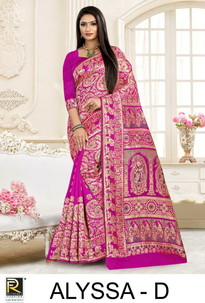 Ranjna Saree Alyssa Premium Silk Casual Wear Designer Saree Online Shopping