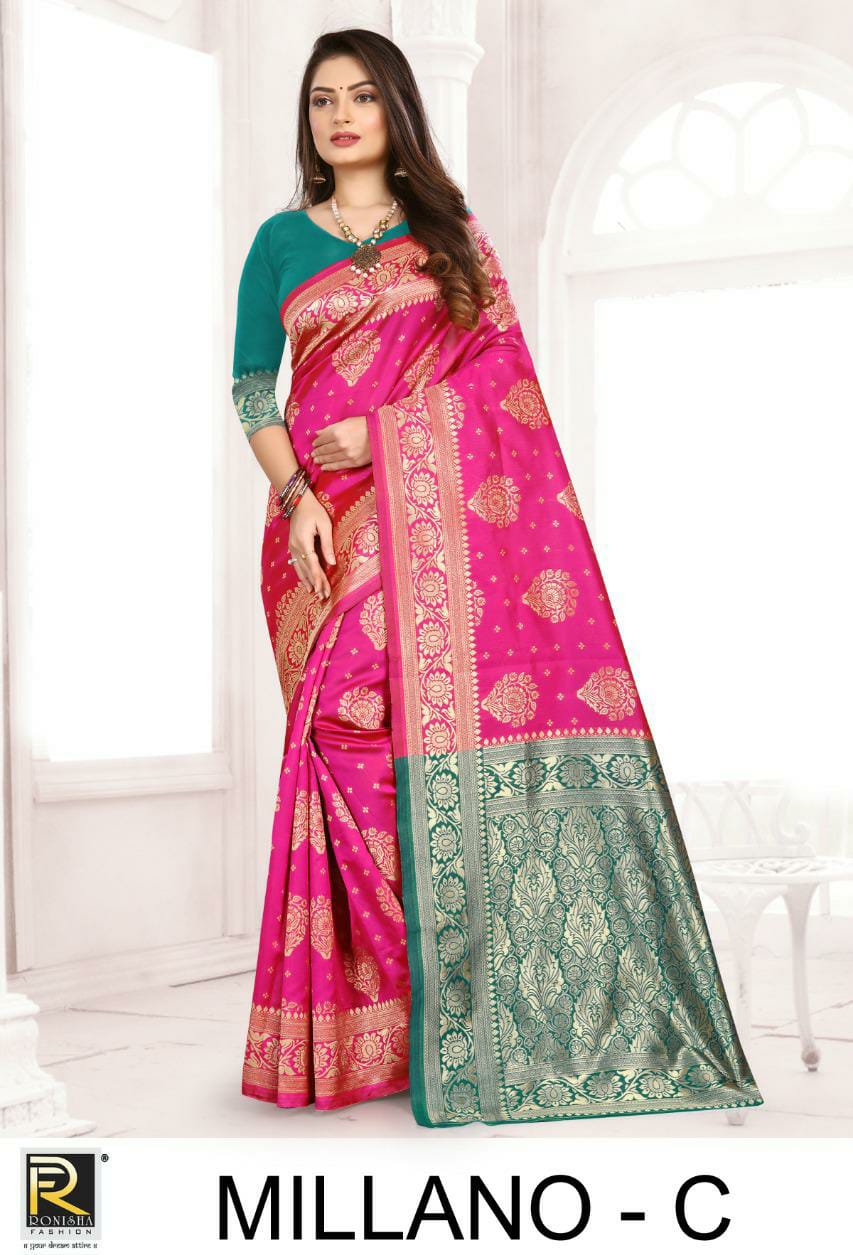 Ranjna Saree Millano Lichi Silk Good Looking Saree Online Shopping In India