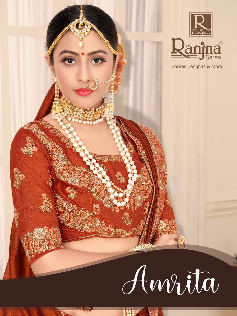 Ranjna Saree Presents Amrita Vichitra Border With Embroidery Stylish Saree