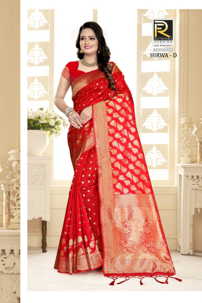 Ranjna Saree Presents Hirwa Premium Silk Exclusive Saree At Best Price