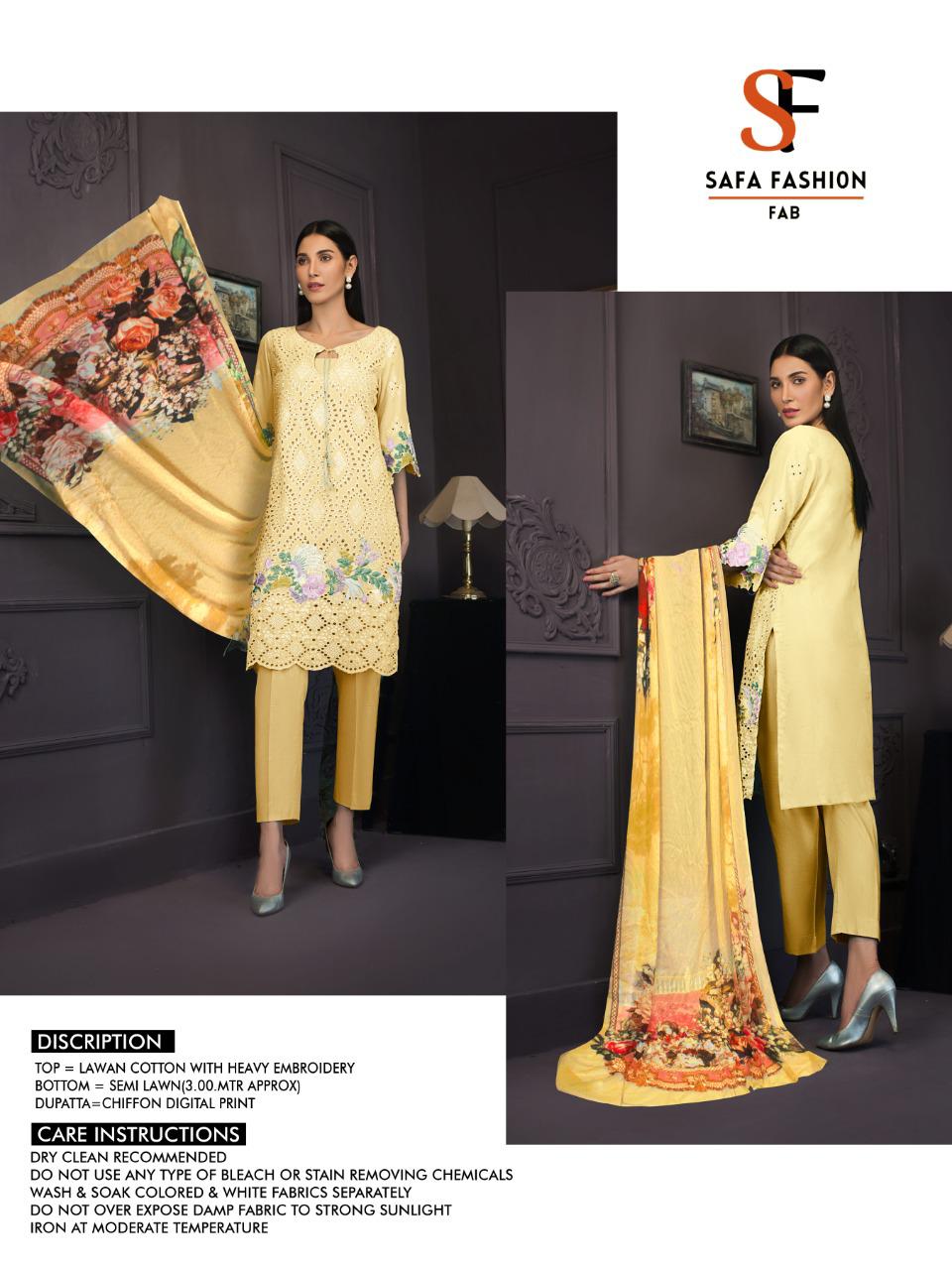 Safa Fashion Vol 3 Pakistani Embroidery Super Hit Design Wholesaler