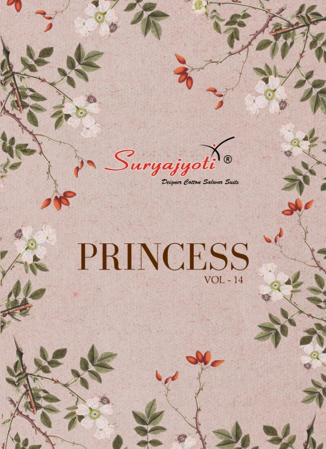 Suryajyoti Presents Princess Vol 14 Cotton Casual Wear Salwar Suits At Lowest Rate