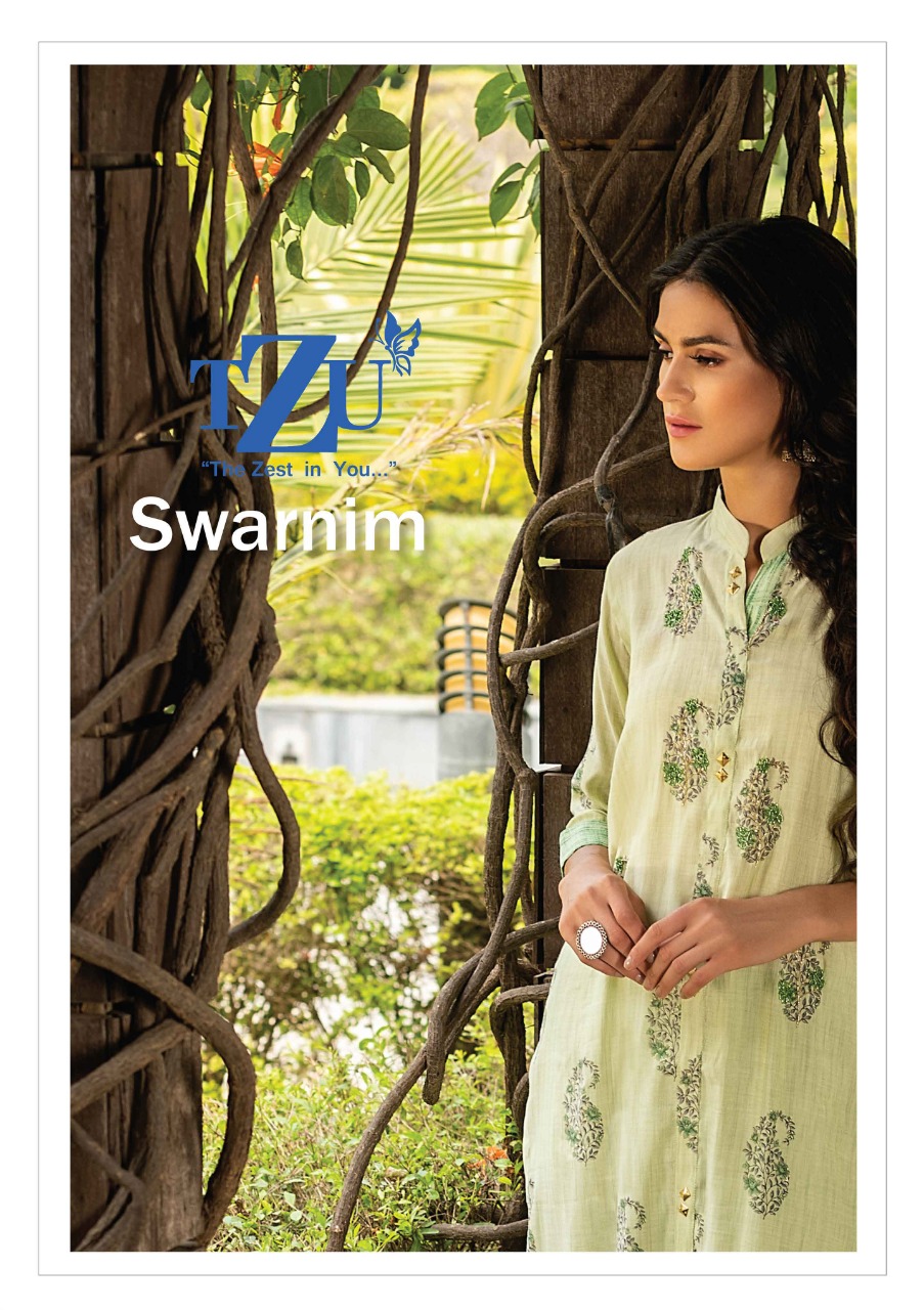 Tzu Lifestyle Swarnim Diamond Thai Silk Excellent Kurti With Bottom Online Seller