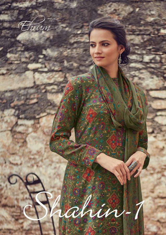 Varsha Shahin Vol 1 By Ehrum Pashmina Printed Winter Wear Dress Materials