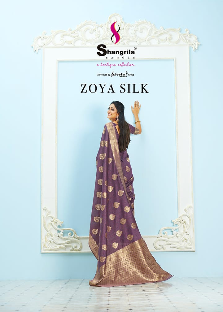 Zoya Silk By Shangrila Soft Silk Ethnic Wear Looking Pretty Saree Collections