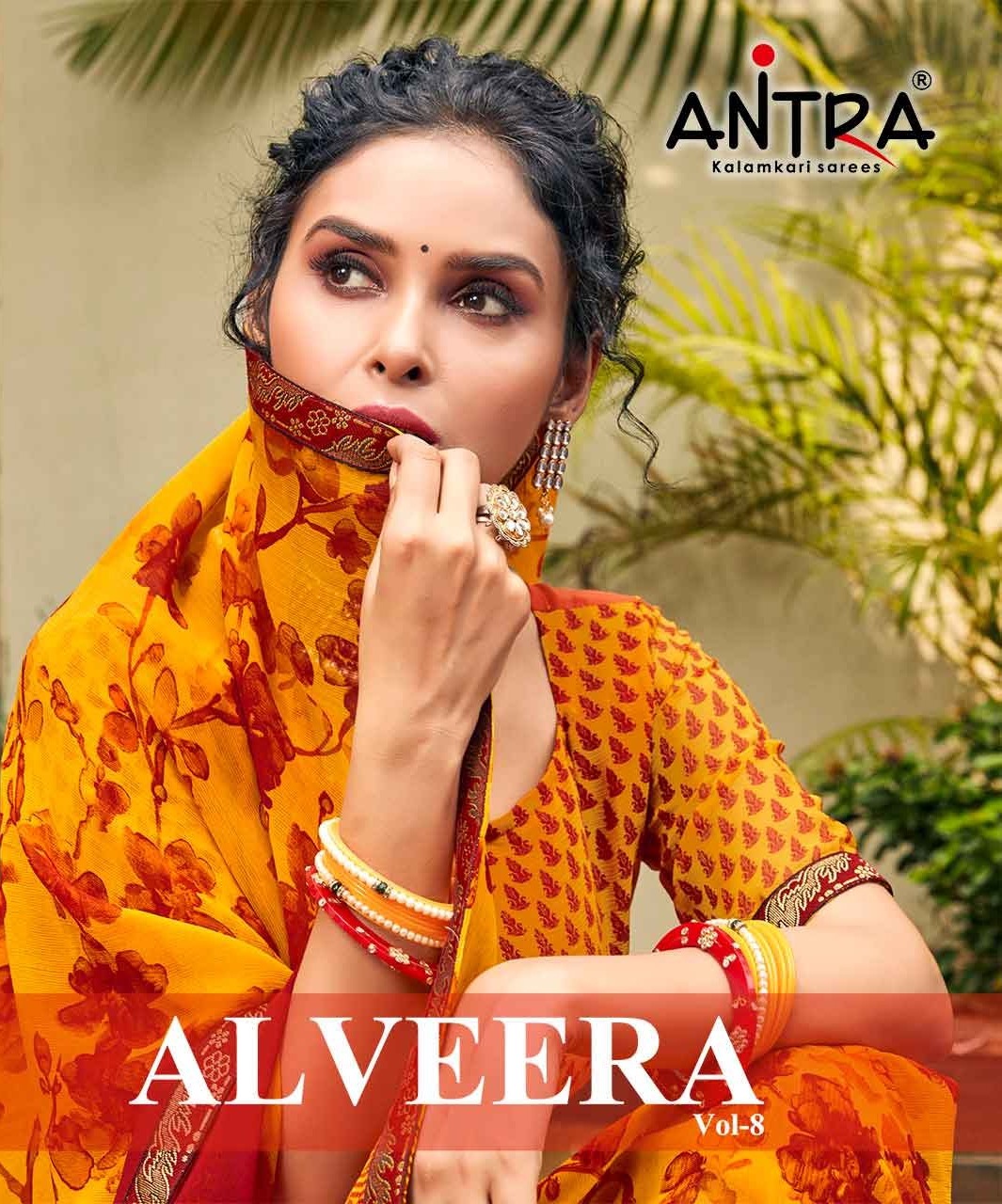 Alveera Vol 8 By Antra Fancy Chiffon Printed Casual Waer Saree At Lowest Rate