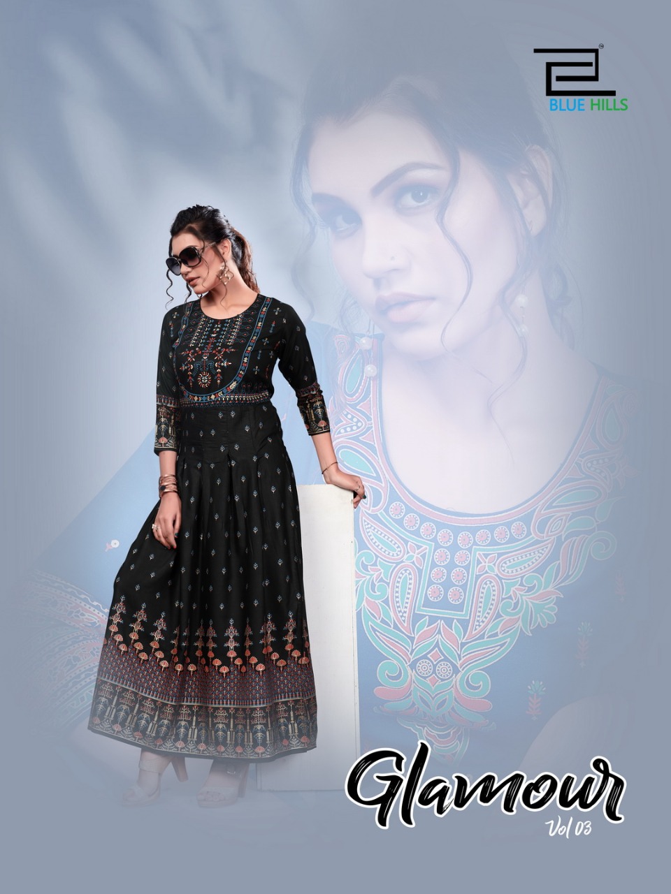 Blue Hills Glamour Vol 3 Rayon Long Gown Collection