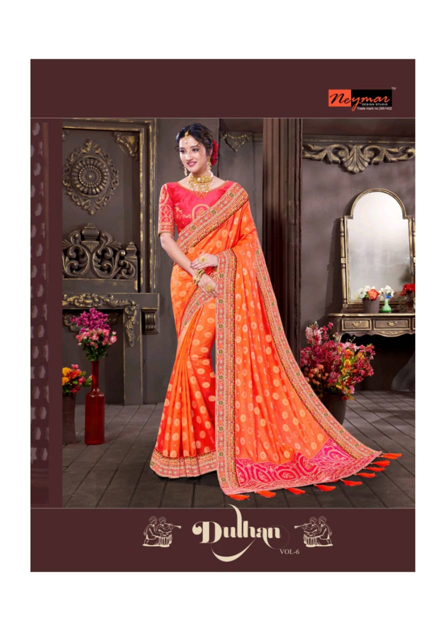 Dulhan Vol 6 By Neymar Design Studio Fancy Festival And Wedding Wear Saree