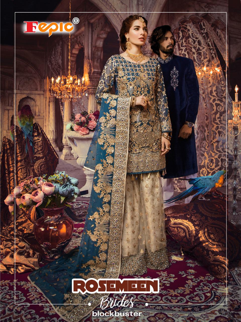 Fepic Rosemeen Brides Blockbuster Georgette Designer Pakistani Salwar Suits Collections