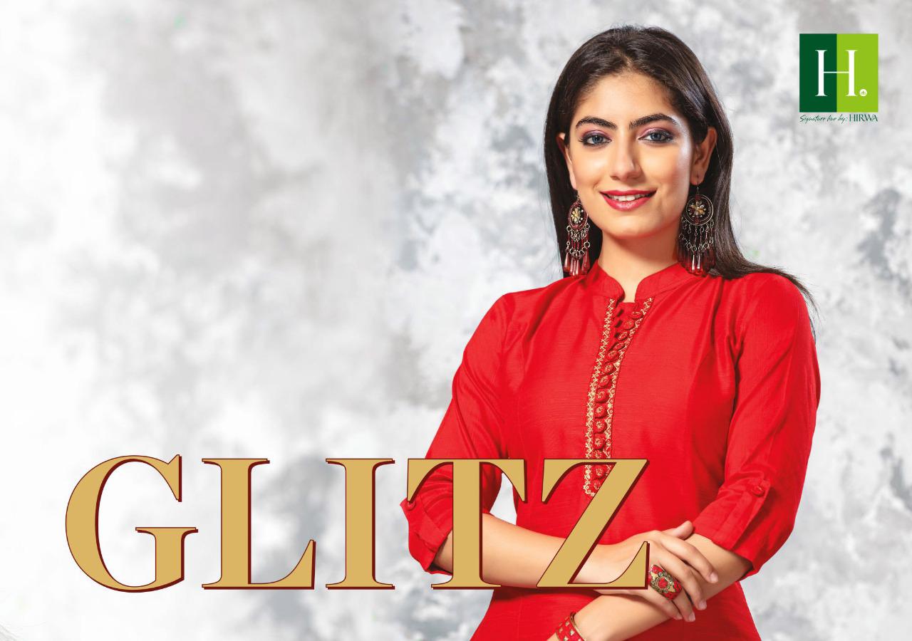 Hirwa Glitz Heavy Silk Slub Exclusive Kurti At Online Supplier In India