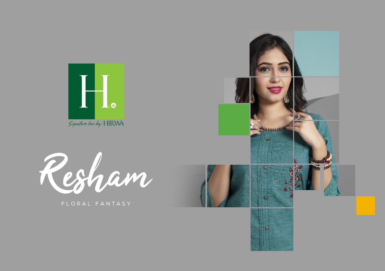 Hirwa Launch Resham Fancy Rayon Casual Wear Exclusive Kurti At Lowest Rate