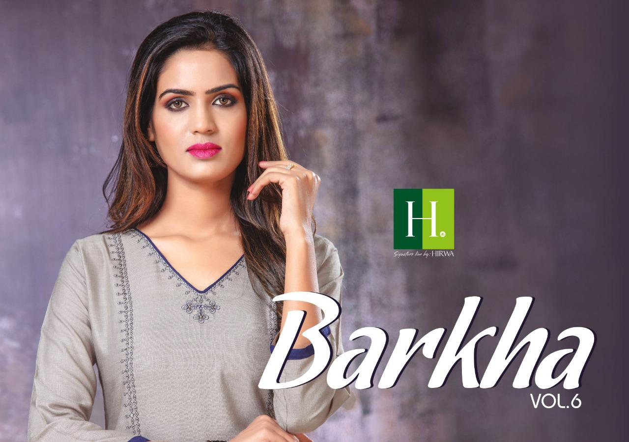 Hirwa Present Barkha Vol 6 Rayon Simple Sobar Unique Kurti Wholesaler