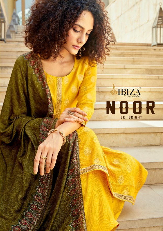 Ibiza Present Noor Wool Jacquard Ethnic Wear Suits Wholesaler