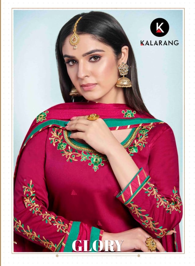 Kalarang Glory Jam Silk Cotton Embroidery Salwar Kameez Seller