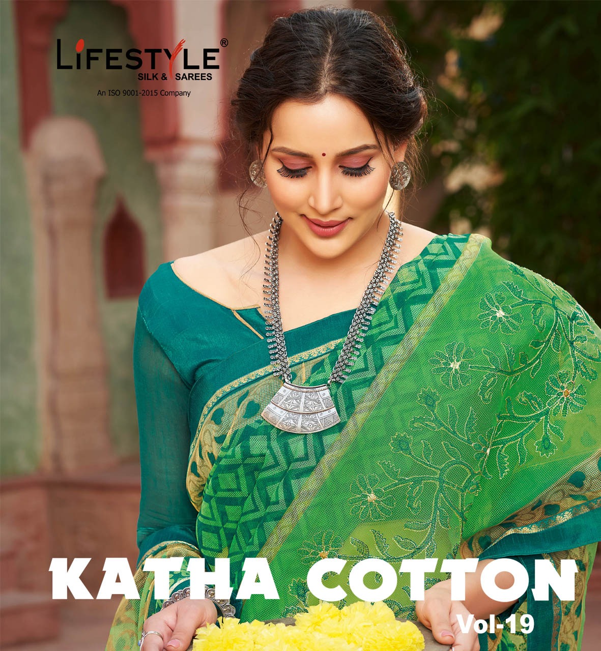 Katha Cotton Vol 19 By Lifestyle Rajjo Net Cotton Printed Saree