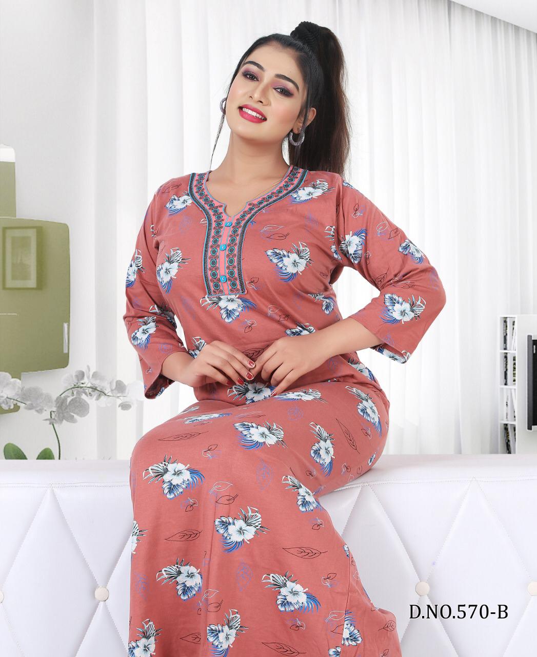 Kavyansika Launch Nighty Vol 570 Premium Hosiery Fantastic Nighties Collections