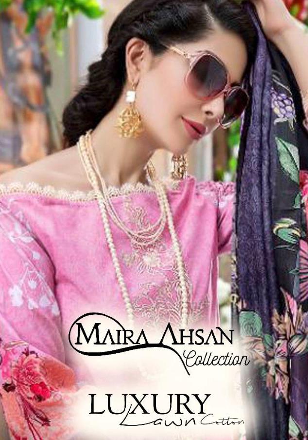 Maira Ahsan Luxury Lawn Casual Wear Cambric Lawn Print Suits At Lowest Rate