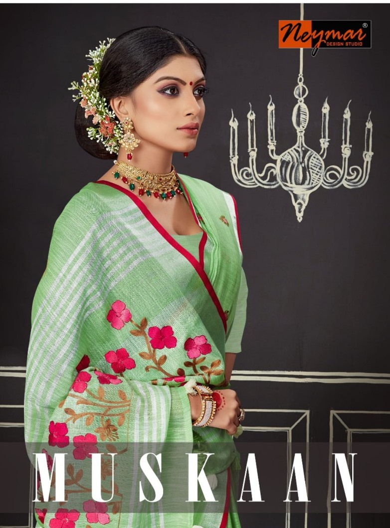 Muskaan By Neymar Design Studio Exclusive Cotton Elegant Look Saree Online Seller