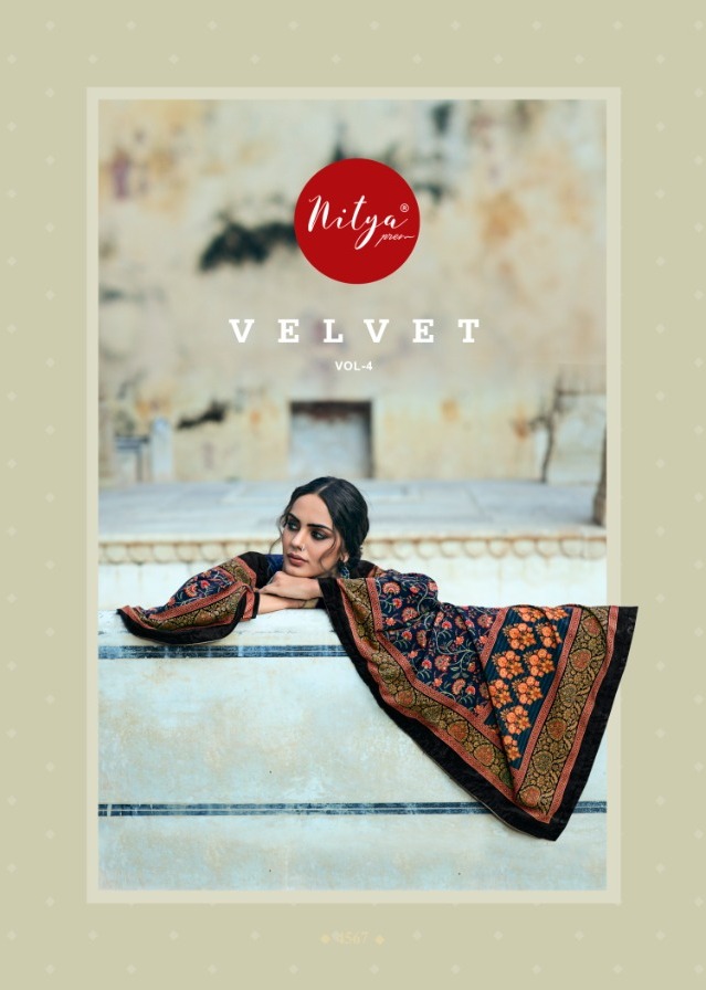 Nitya Velvet Vol 4 By Lt Winter Wear Velvet Digital Printed Salwar Kameez