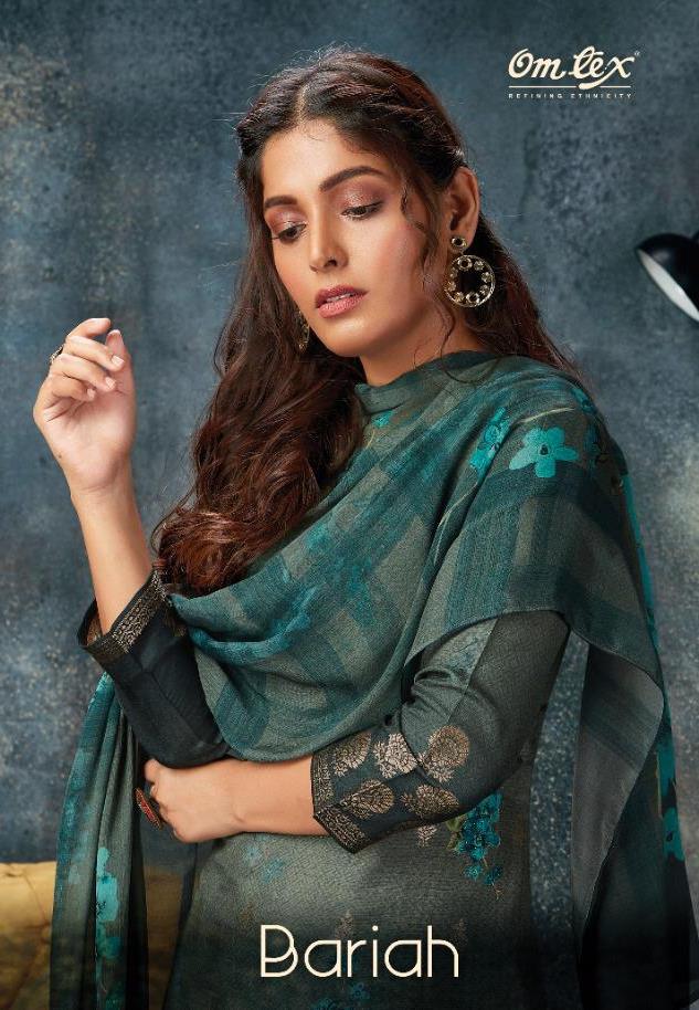 Omtex Launch Barih Banarasi Jacquard Digital Print Heavy Classy Look Suits Exporter