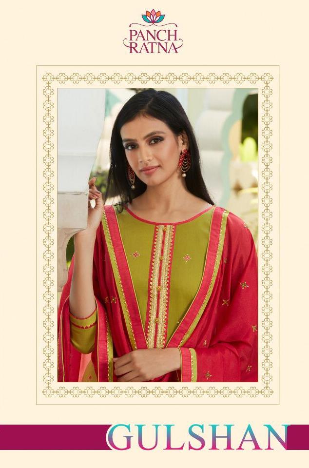 Panch Ratna Launch Gulshan Jam Silk Casual Wear Exclusive Salwar Suits