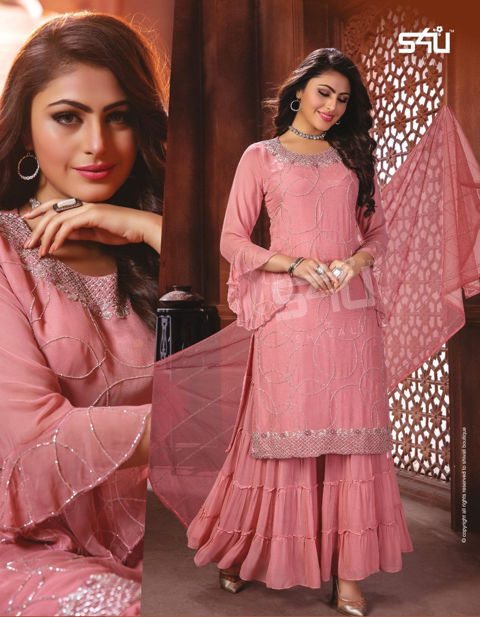 S4u By Shivali Presents Inayat Fancy Branded Exclusive Sharara Style Suits Beautiful Collections