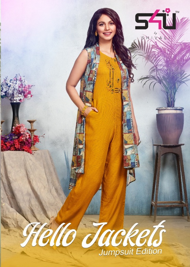 S4u Hello Jacket Jumpsuit Edition Rayon Worthy Style Diwali Collection