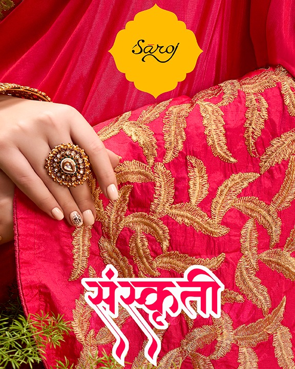 Saroj Launch Sanskruti Heavy Silk Traditional Wear Saree Wholesaler